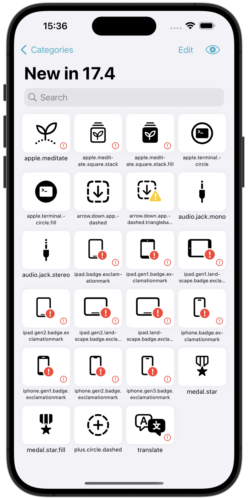 The 23 New SF Symbols Added in iOS 17.4
